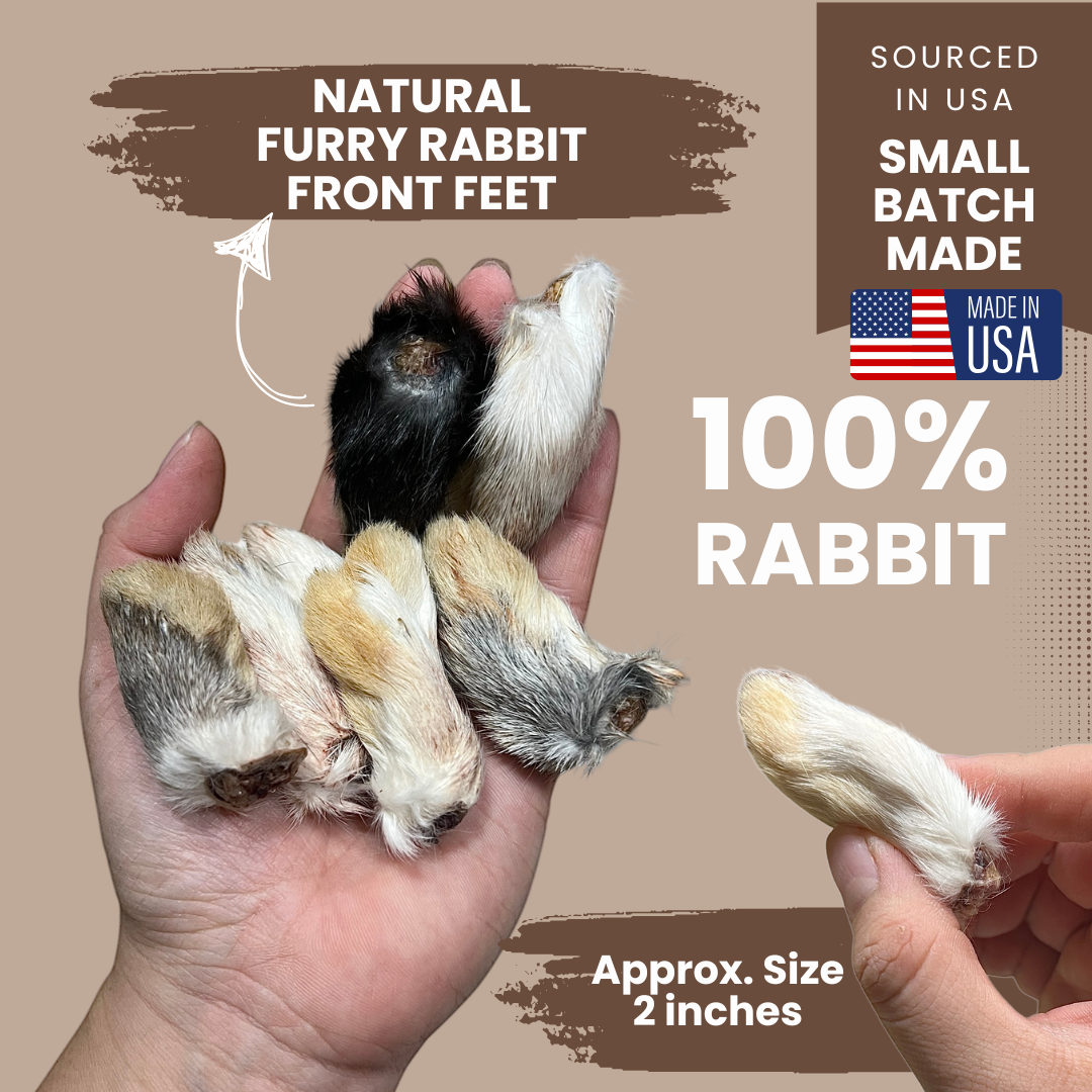 Air Dried Rabbit Front Feet – Wholesome Beast