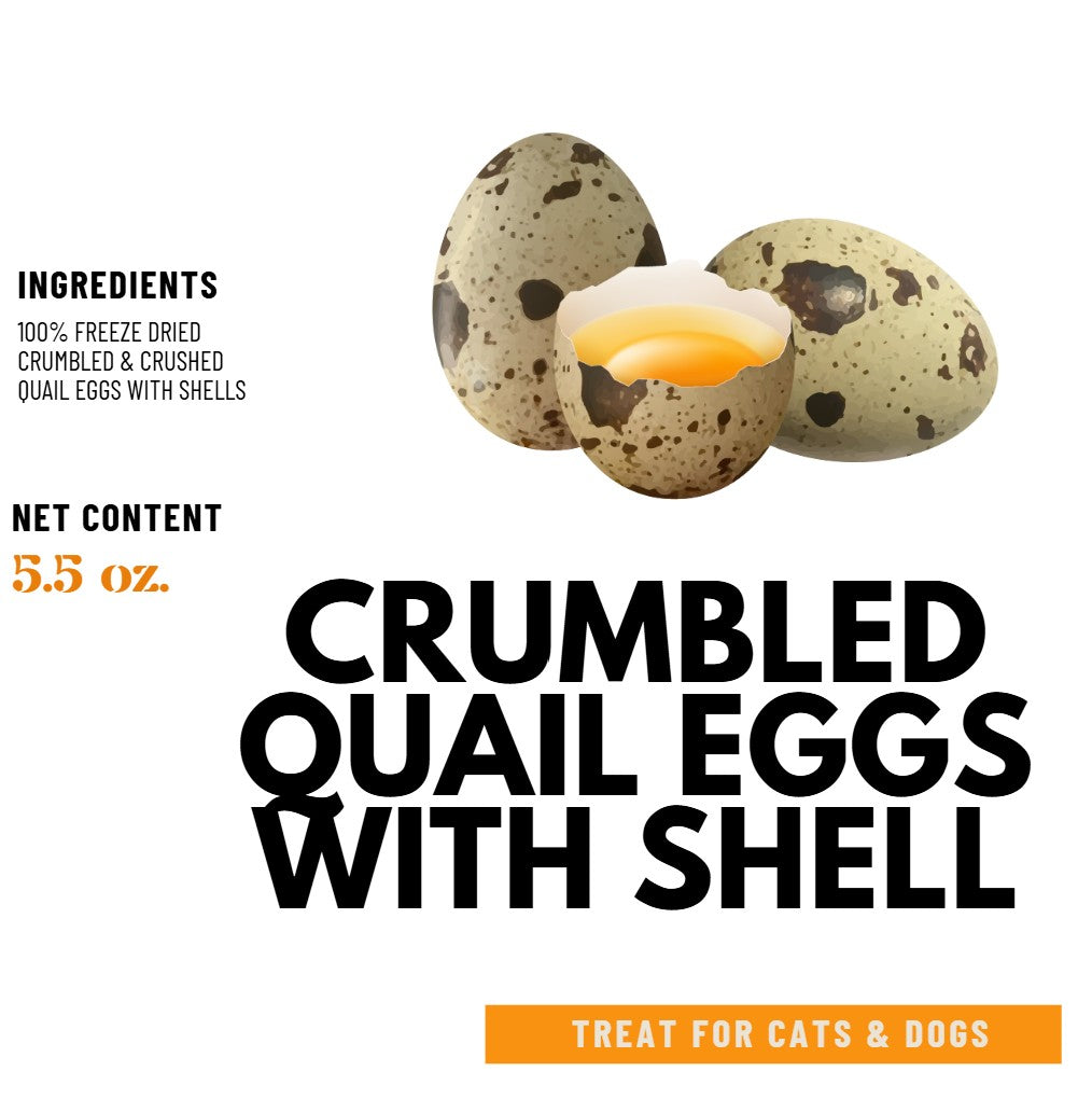 Freeze Dried Crumbled Quail Eggs