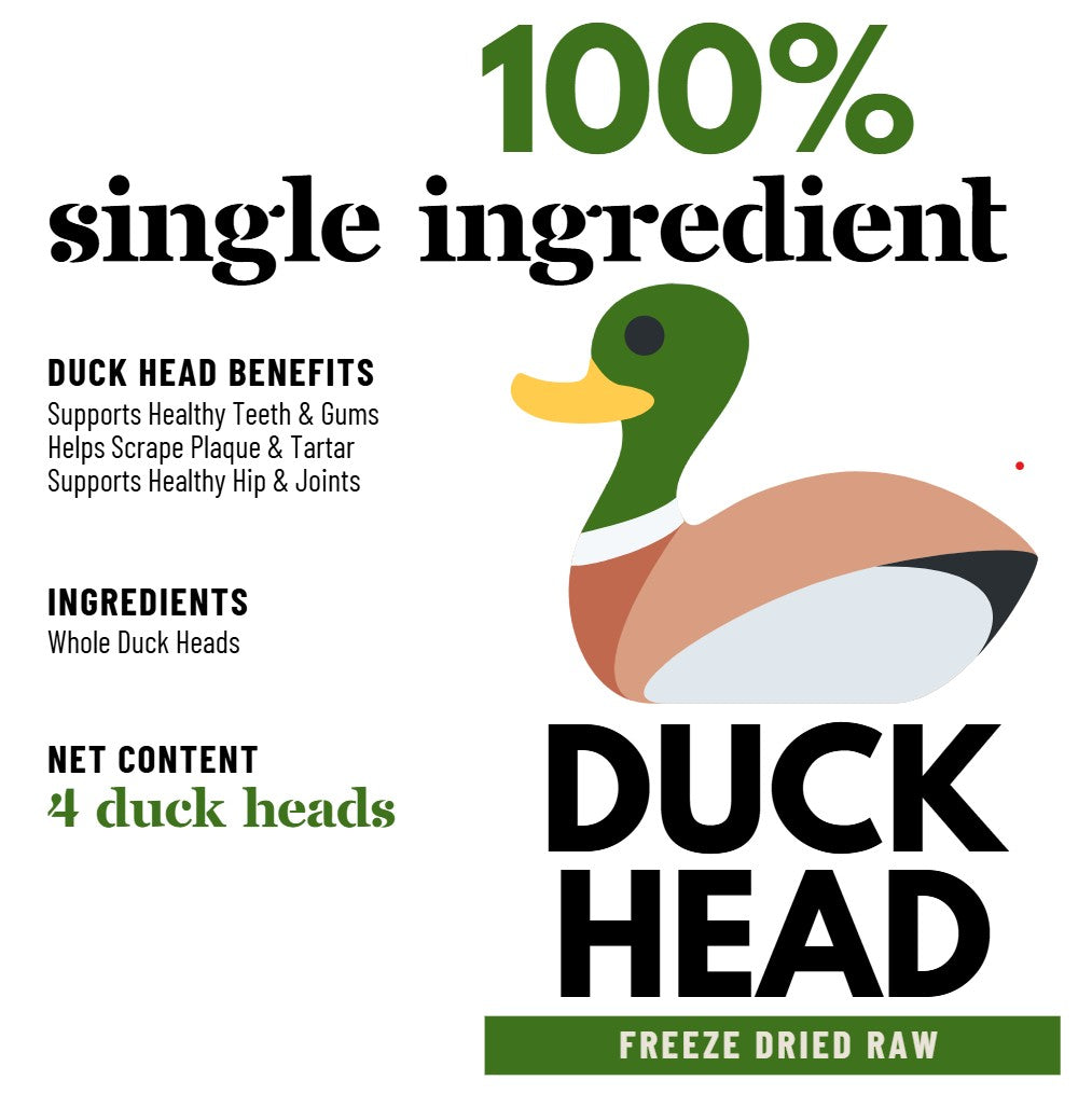 Freeze Dried Duck Heads